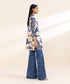 2 Piece - Embroidered Satin Suit